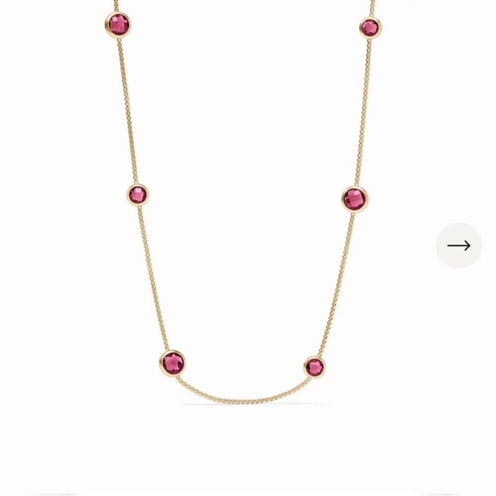 NWOT Julie Vos Rainbow Station Necklace